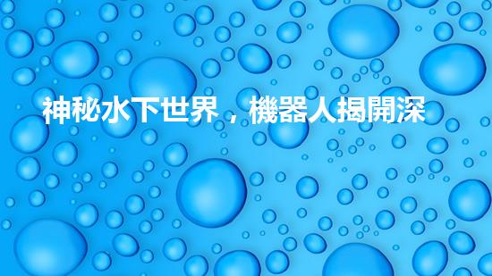 神秘水下世界，機器人揭開深海寶藏！